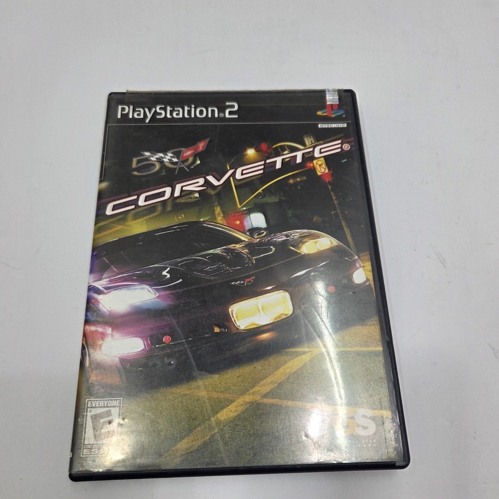 Corvette Sony PlayStation 2 PS2 50th Anniversary Racing Game CIB Complete Manual